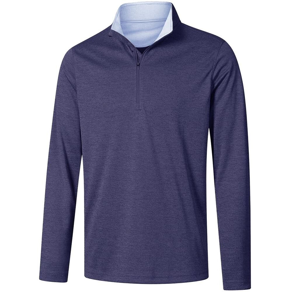 UNWAVER Men's Performance Fishing Shirt 1/4 Zip Pullover UPF 55 UV Long Sleeve